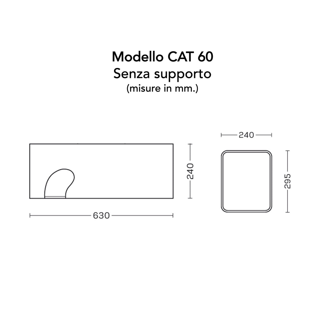 Cuccia Cat60 Legno con supporto Sire