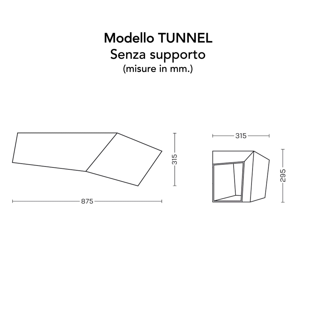 Cuccia Tunnel con supporto Cavaliere